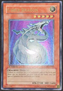 Cyber Dragon CRV-EN015 1st Edition Ultimate Rare YuGiOh Card English - Image 1
