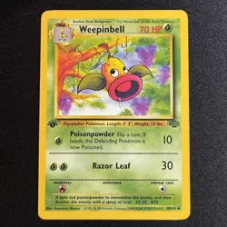 Weepinbell 48/64 Uncommon Jungle 1st Edition Non Holo Pokemon Card WOTC - Image 1