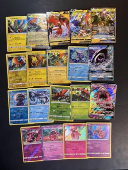 Pokemon Tapu Evolution Card Lot - 19 Cards - Holo Rare V - Fini, Bulu, Koko Lele - Image 1