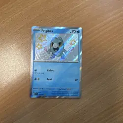Pokemon TCG Paldean Fates Frigibax Rare Baby Shiny Card 128/091 NM Condition - Image 1