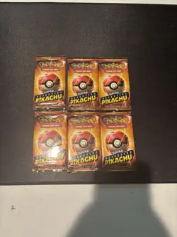 Detective Pikachu booster pack 2-card Promo Pack Lot ×6 Sealed SM190 - Image 1