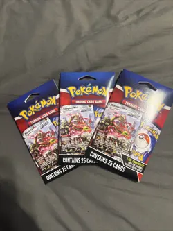 2024 Pokemon TCG Mystery Pack w/ Foil Card , Pack New Sealed* 25 Cards (3 Lot) - Image 1