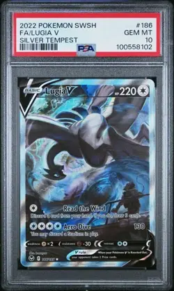 PSA 10 Lugia V 186/195 Alt Art Silver Tempest 2022 Pokemon Card - Image 1