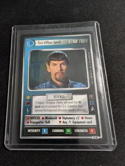 2000 Star Trek CCG 1E Mirror, Mirror 74UR - First Officer Spock Card - Image 1