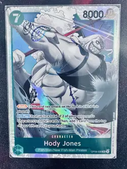 Hody Jones One Piece CCG OP06-035 SR Wings of the Captain Card NM Condition - Image 1
