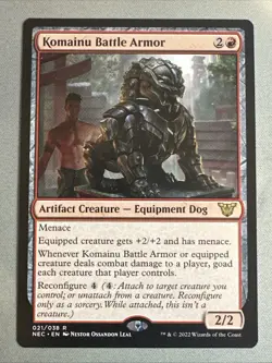 MTG / Komainu Battle Armor / NEC / #021 / Regular / Rare / NM - Image 1