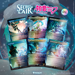 2025 SUPER DROP - SECRET LAIR X HATSUNE MIKU: WINTER DIVA JP FOIL EDITION - Image 1