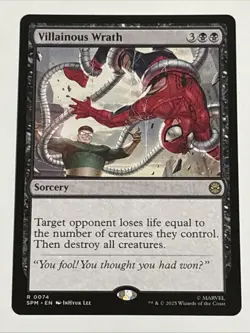 MTG Universes Beyond: Spider-man Villainous Wrath 0074 NM Rare - Image 1