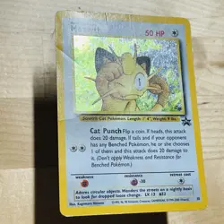 2000 Game Boy Meowth #10 Black Star Promo 10 Holo Rare English WotC Pokemon Card - Image 3