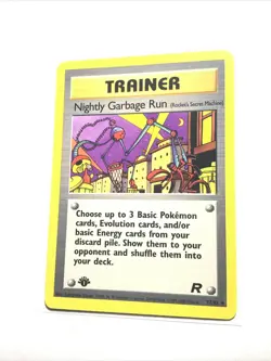 NIGHTLY GARBAGE RUN - 77/82 - 1st Edition Team Rocket - Pokemon Card - LP - Image 1
