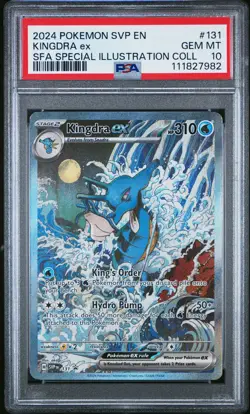2024 POKEMON SVP EN-SV BLACK STAR PROMO #131 KINGDRA EX PSA 10 - Image 1