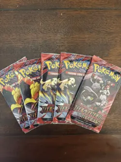 Pokemon TCG Scarlet & Violet Destined Rivals Sealed Booster Packs x5 - Image 1