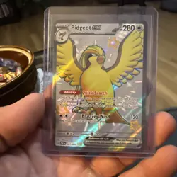 Pokemon TCG Pidgeot ex 221/091 Paldean Fates Shiny Ultra Rare Full Art 🔥🔥 - Image 1