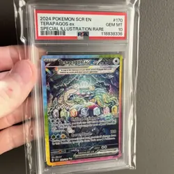 Pokemon PSA 10 Terapagos 170/142 ex Special Illustration Rare Stellar Crown SIR - Image 1