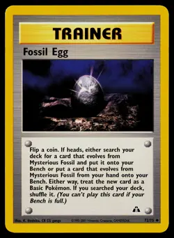 Pokemon Neo Discovery 72/75 Fossil Egg - Image 1