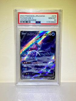 2022 POKEMON FULL ART SUICUNE V 215/172 SWSH VSTAR UNIVERSE PSA 10 - Image 1