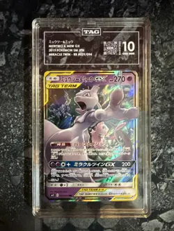 Pokemon Mewtwo & Mew GX 29 TAG 10 Miracle Twins Japanese - Image 1