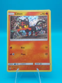 Litten 003/012 McDonald's 2016 Pokemon TCG Holo Moderately Played - Image 1