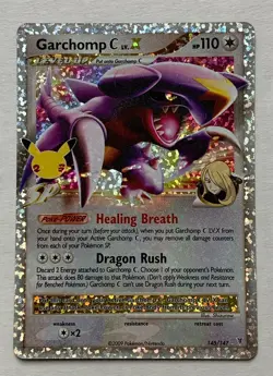 Pokemon Celebrations GARCHOMP C LV.X 145/147 25th Anniversary NM - Image 1