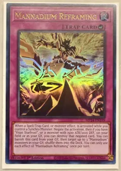Yugioh! 1x Mannadium Reframing MP24-EN199 Ultra Rare 1st Ed NM - Image 1