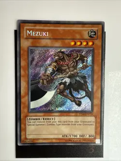 Yugioh 1x Mezuki PP02-EN016 Secret Rare Unlimited Edition MP Premium Pack 2 - Image 1