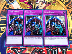 3 x Skill Drain ra02-en077 1st Edition (NM+) Secret Rare Yu-Gi-Oh! - Image 1