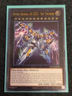YGO Divine Arsenal AA-ZEUS - Sky Thunder Ultimate Rare OTS Pack 18 OP18-EN002 NM - Image 1