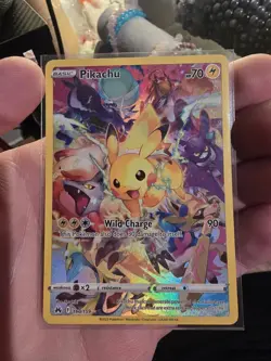 Pokemon Pikachu TCG Full Art Secret Rare Holo Card 160/159 Crown Zenith - Image 3