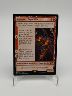 Magic The Gathering Trading Card TCG MTG Final Fantasy Summon: Brynhildr 0160 - Image 1