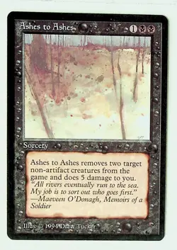 Ashes to Ashes - The Dark Regular Card - Image 1