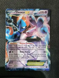 DEOXYS EX - 53/116 - TEAM PLASMA - PLASMA FREEZE - ULTRA RARE - POKEMON CARD - Image 1