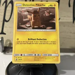 Pokemon TCG Detective Pikachu SM194 Cosmos Holo Black Star Promo Card - Image 5