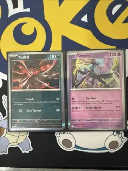 Yveltal 088/132 and Xerneas 064/132 Holo Rare Pokemon Card Mega Evolution NM - Image 1