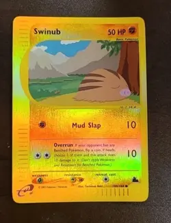 Swinub 108/144 Skyridge 2003 Reverse Holo Pokemon Card TCG - Image 1
