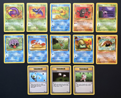 Pokemon TCG - Fossil - 13 card Lot #20 - Common / Uncommon - WOTC Vintage LP/MP - Image 1