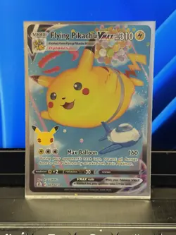 Pokemon TCG Flying Pikachu VMAX Holo Ultra Rare Card 007/025 Celebrations - Image 1