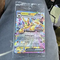 Pokemon Prismatic Evolutions - Jolteon ex Surprise Box Stamp Promo Card Sealed - Image 1
