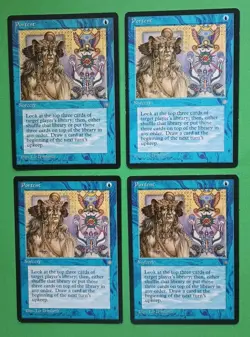 Magic the Gathering MTG Ice Age PORTENT X 4 LP/EX C 1995! - Image 1