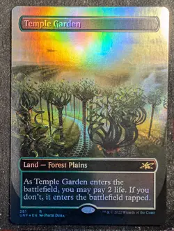 Temple Garden - Foil Borderless - Unfinity (MTG) - Image 1