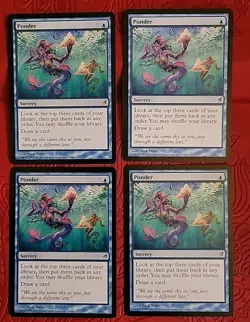 MTG Ponder x4 NM ~Lorwyn (Magic the Gathering)*Free Shipping* - Image 1