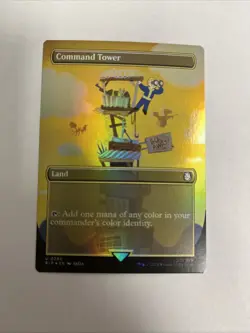 Command Tower Borderless Fallout Foil MTG - Image 1