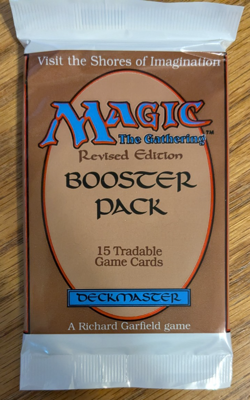 MTG - Revised Booster Pack - Magic the Gathering, Factory Sealed 1994 - Image 1
