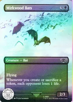 MTG Mirkwood Bats (Borderless) (421) | NM Foil | Lord of the Rings {LTR} - Image 1