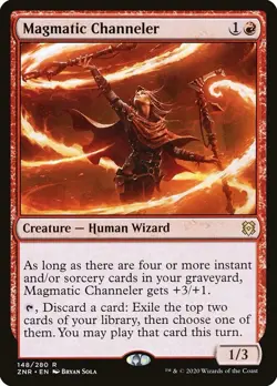 🧙Magmatic Channeler R 148/280 ZNR Zendikar Rising MTG - Image 1