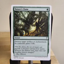 Nature's Claim (White Border) Mystery Booster 2 Regular, NM - MTG - Image 1