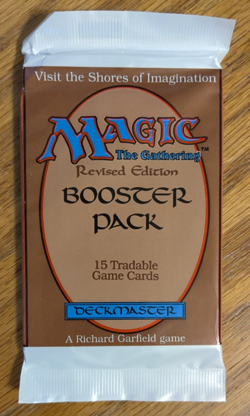 MTG - Revised Booster Pack - Magic the Gathering, Factory Sealed 1994 - Image 1