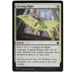 x1 Fleeting Flight FDN MTG M/NM White Common Instant Foundations TCG CCG - Image 1