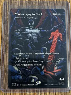 MTG Magic Venom King in Black 022 MARVEL ETERNAL MYTHIC -Skythiryx - Image 1
