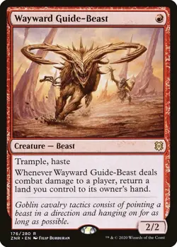 🧙Wayward Guide-Beast R 176/280 ZNR Zendikar Rising MTG - Image 1