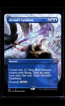 2021 MTG Magic the Gathering KHM Kaldheim Borderless #295 Alrunds Epiphany LP - Image 1